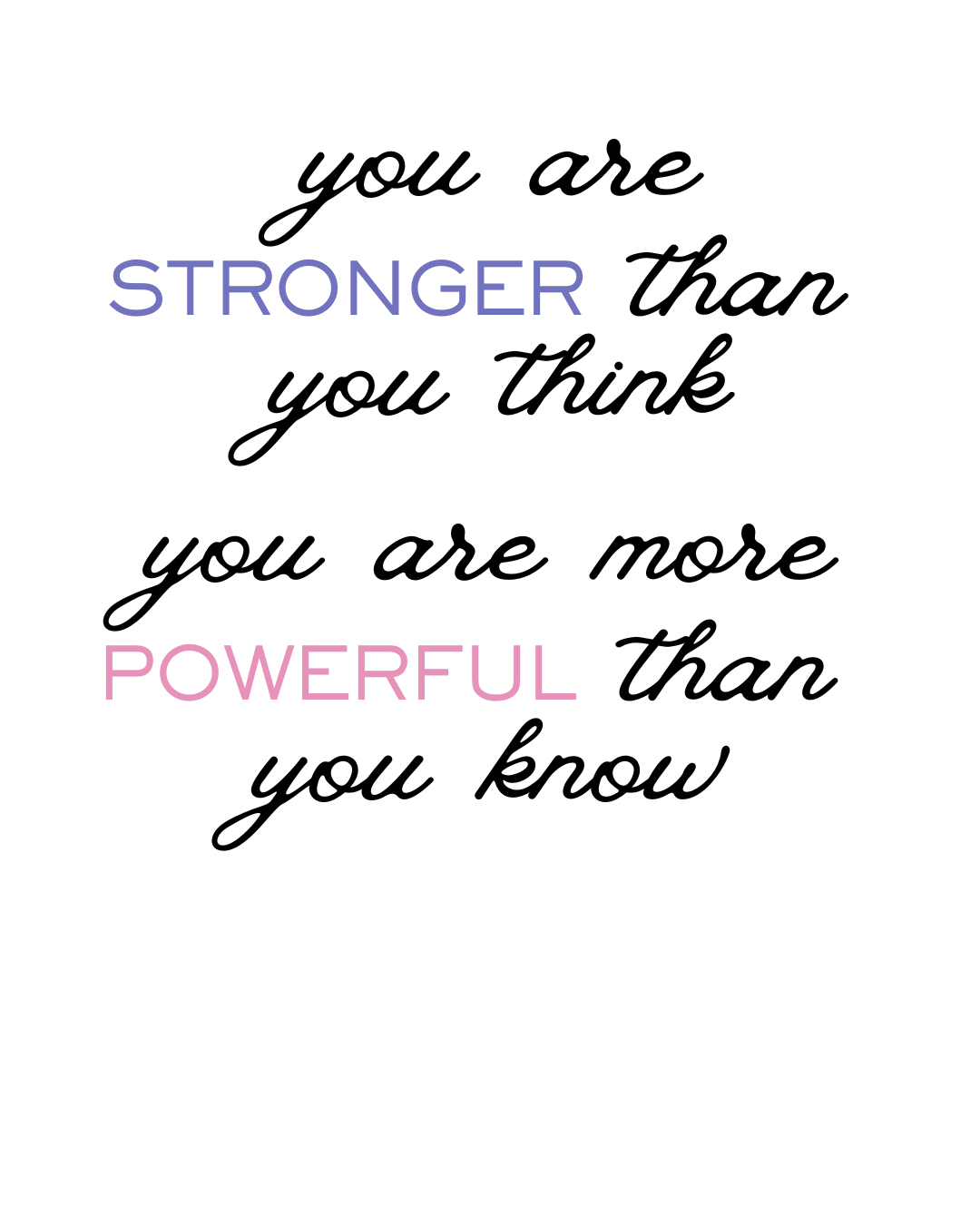 Stronger Than You Think, More Powerful Than You Know